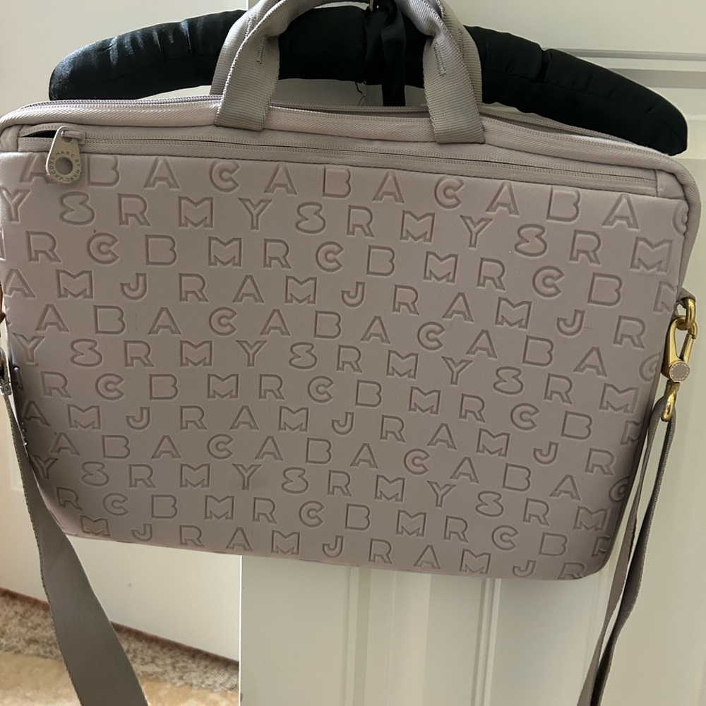 Marc by Marc Jacobs Cream Embossed Laptop Tote - Picture 3 of 5